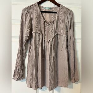Maurice’s women’s bohemian blouse in lavender flowy fit